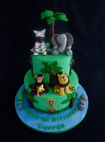 "Jungle Themed Cake"