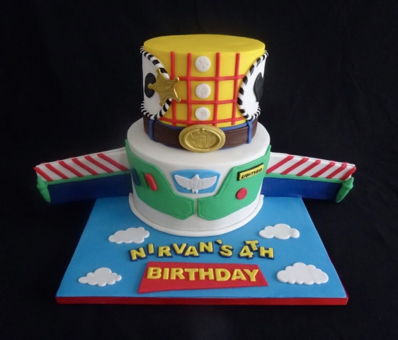 "Two Tier Toy Story Cake"