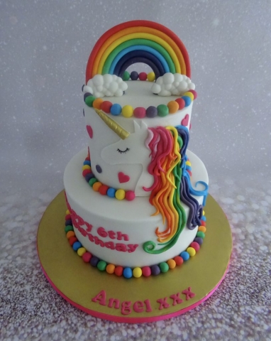 "Unicorn Rainbow Cake"