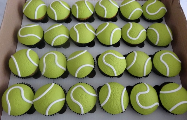 "Tennis Cupcakes"
