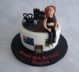 "Gym Bunny Cake"