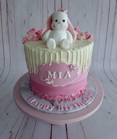 "Bunny Rabbit Drip Cake"