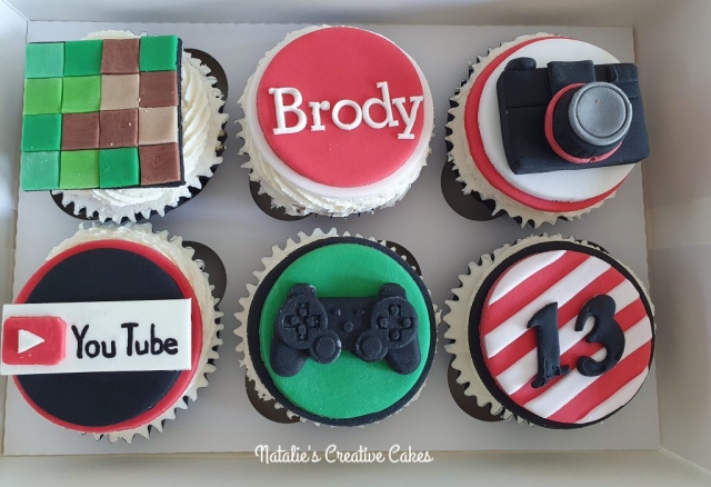 "Teen Boy Hobbies Cupcakes"