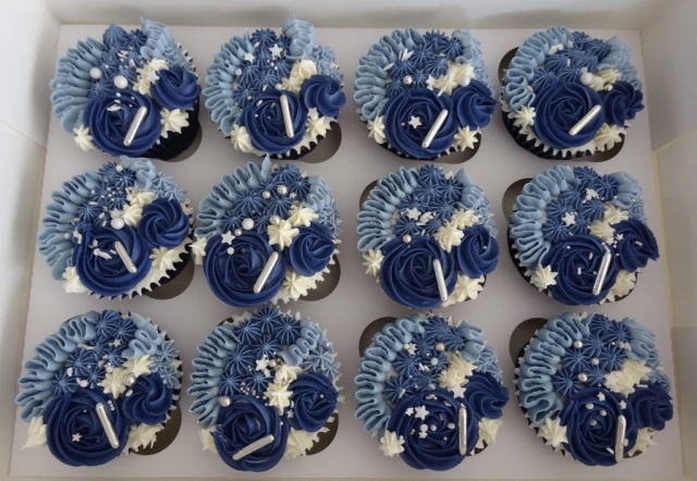 "Elegant Swirled Cupcakes"