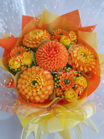 "Small Deluxe Bouquet in Oranges, Yellows"