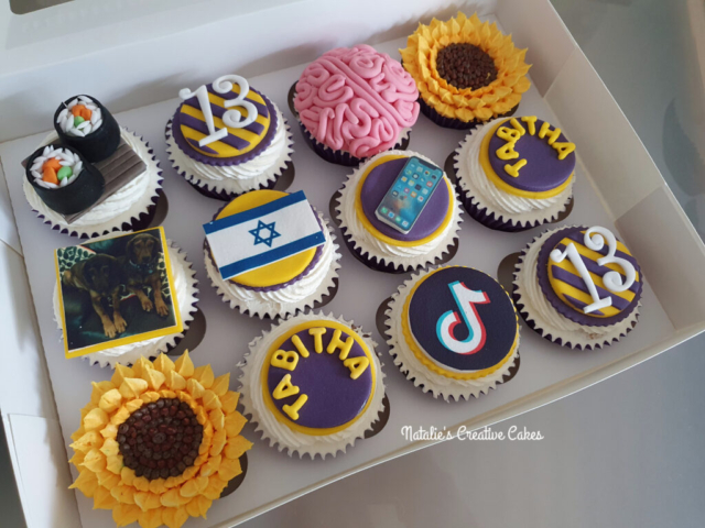 "Bespoke 13th Birthday Cupcakes"