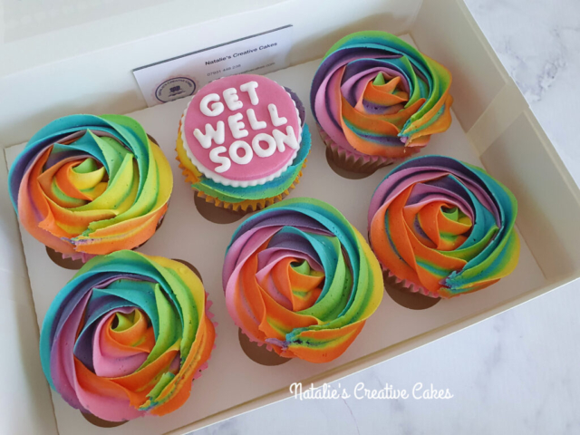 "Rainbow Cupcakes"