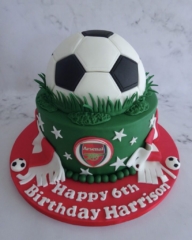 "Two Tier Football Cake Arsenal"