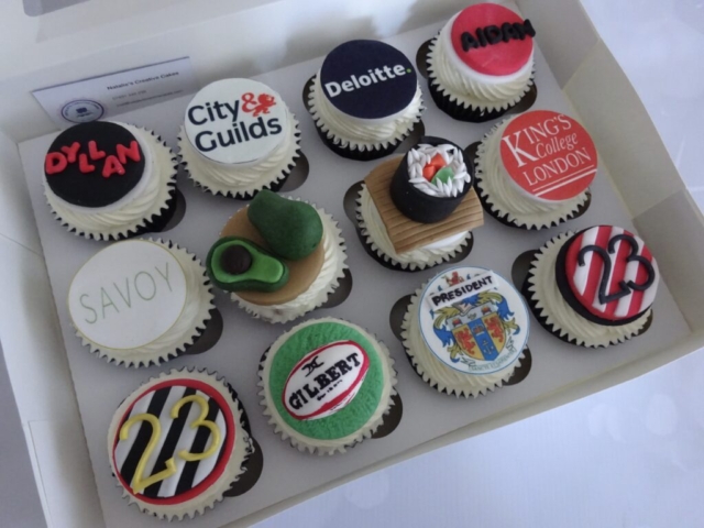 "Twins Personalised Cupcakes"