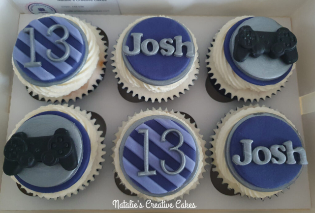 "13th Birthday PS4 Cupcakes"