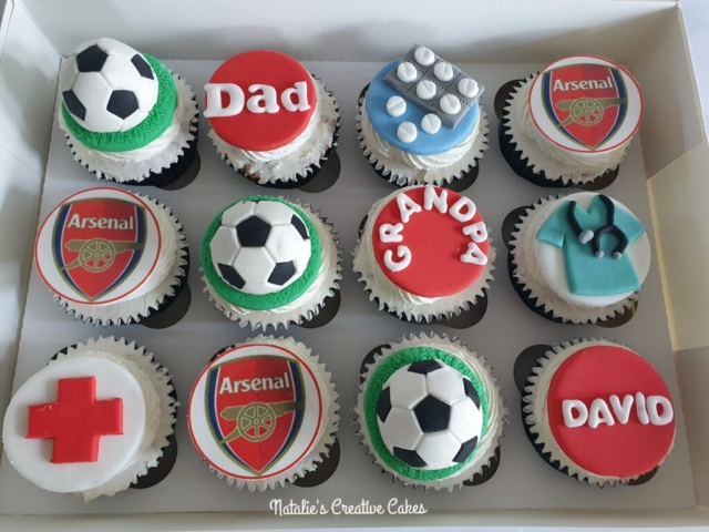 "Doctor & Football Cupcakes"